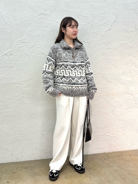 「Whim Gazette（ウィムガゼット）のアイテム」を使った、wg_togashiさん（レディース・157cm）の夏コーディネート