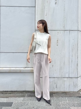 「アイテム（パンツ、ピンク系）」を使った、wg_togashiさん（レディース・157cm）の夏コーディネート
