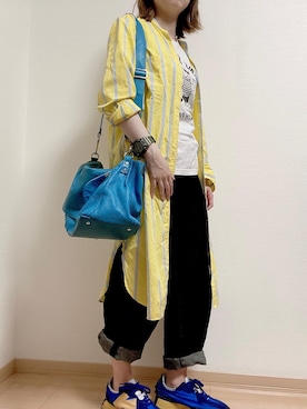 「AMBIDEX（アンビデックス）のアイテム（パンツ）」を使った、kanwearさん（レディース・162cm）の夏コーディネート