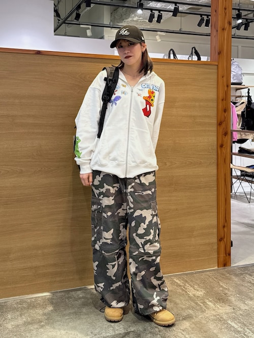 WASHED 2WAY WIDE LEG CARGO PANTS（カーゴパンツ）｜X-girl（エックス