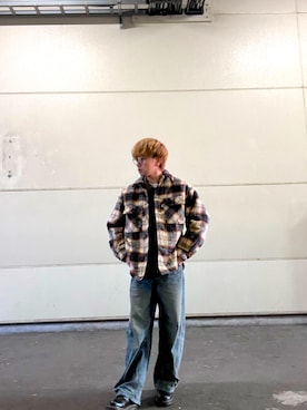 「Elanque（エランク）のアイテム」を使った、ちゃんりょーさん（メンズ・166cm）の冬コーディネート