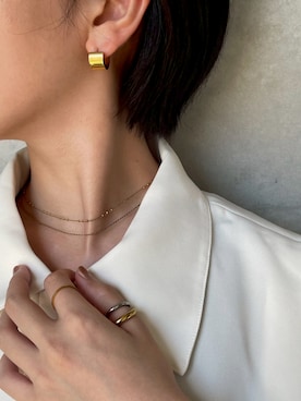 「アイテム（リング）」を使った、CENE STOREさん（レディース・157cm）の夏コーディネート