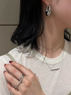 「ピアス」｜CENE STOREさん（レディース・157cm）の秋コーディネート