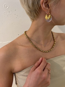 「アイテム（リング）」を使った、CENE STOREさん（レディース・157cm）の夏コーディネート