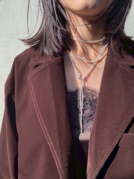 「CENE」｜「アイテム（アクセサリー）」を使った、CENE STOREさん（レディース・157cm）の冬コーディネート