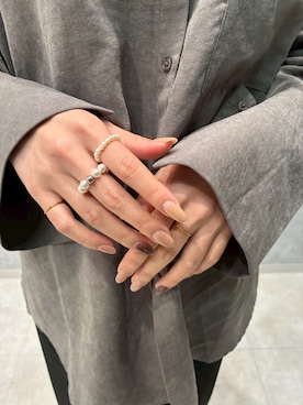 「CENE」｜「アイテム（アクセサリー）」を使った、CENE STOREさん（レディース・157cm）の冬コーディネート