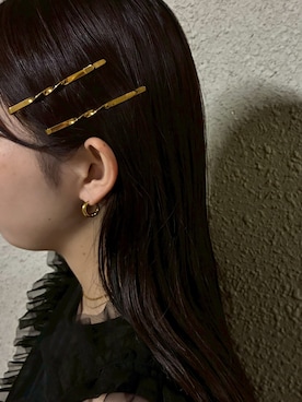 「アイテム（ヘアピン）」を使った、CENE STOREさん（レディース・157cm）の秋コーディネート