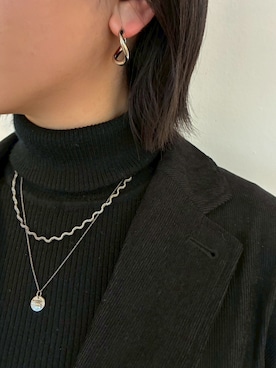 「CENE」｜「アイテム（アクセサリー）」を使った、CENE STOREさん（レディース・157cm）の冬コーディネート