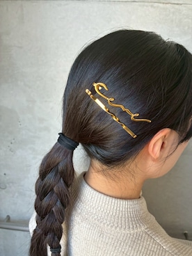「アイテム（ヘアピン）」を使った、CENE STOREさん（レディース・157cm）の秋コーディネート