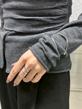 「アイテム（バングル/リストバンド）」を使った、CENE STOREさん（レディース・157cm）の秋コーディネート