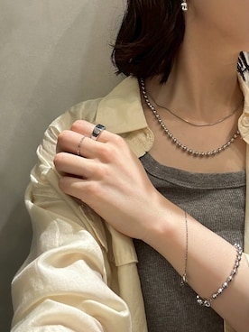 「ブレスレット」｜CENE STOREさん（レディース・157cm）の秋コーディネート