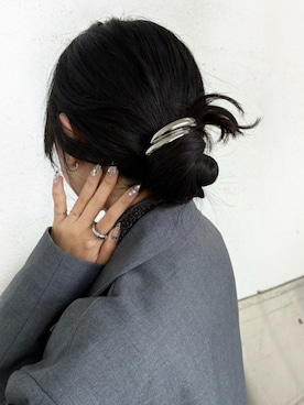 「アイテム（ヘアゴム）」を使った、CENE STOREさん（レディース・157cm）の秋コーディネート