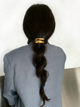 「アイテム（その他ヘアアクセサリー）」を使った、CENE STOREさん（レディース・157cm）の秋コーディネート