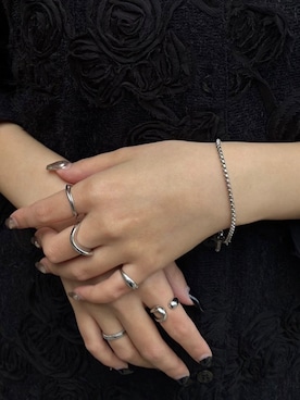 「アイテム（ブレスレット）」を使った、CENE STOREさん（レディース・157cm）の秋コーディネート