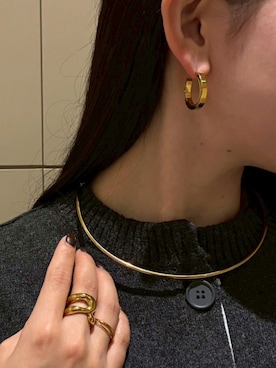 「CENE」｜「アイテム（アクセサリー）」を使った、CENE STOREさん（レディース・157cm）の秋コーディネート