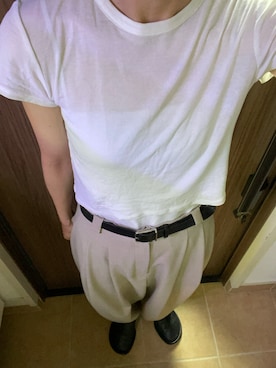 「アイテム（スリッポン）」を使った、ぴんちゃんさん（レディース・156cm）の秋コーディネート