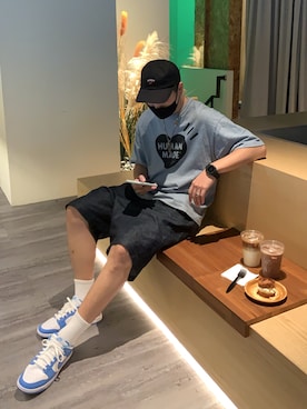 「NOAH（ノア）のアイテム（帽子）」を使った、GaryPさん（メンズ・180cm）の冬コーディネート