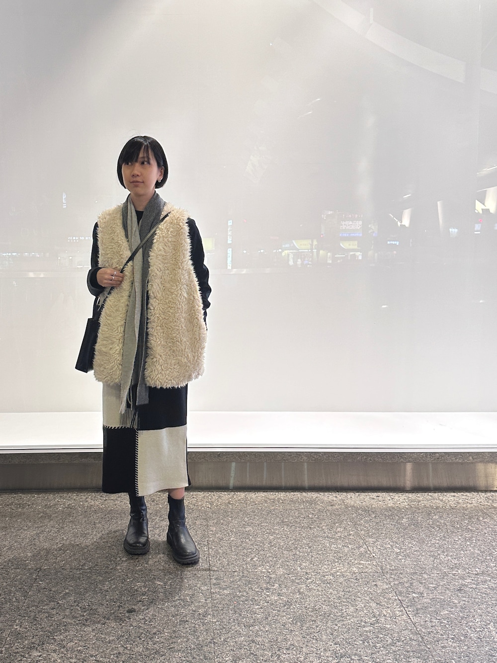 agnes b.（アニエスベー）の「ウール バイカラー リバーシブル