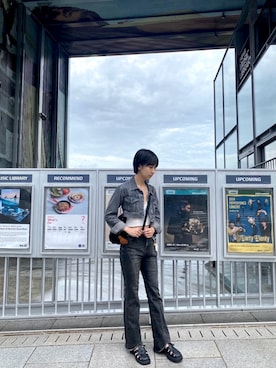 「PULL&BEAR（プルアンドベア）のアイテム（ジャケット/アウター）」を使った、Hsuanさん（レディース・160cm）の夏コーディネート