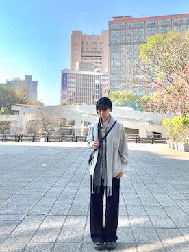 「LEMAIRE（ルメール）のアイテム」を使った、Hsuanさん（レディース・160cm）の冬コーディネート