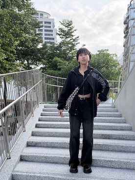 「アイテム（ハンドバッグ）」を使った、Hsuanさん（レディース・160cm）の秋コーディネート