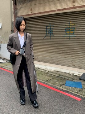 「S SY（エスエスワイ）のアイテム」を使った、Hsuanさん（レディース・160cm）の秋コーディネート