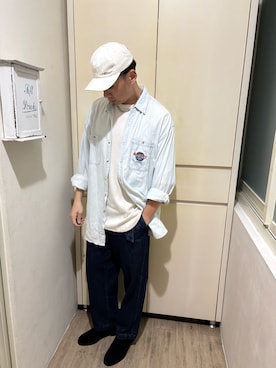 「NIKE（ナイキ）のアイテム（キャップ）」を使った、Jeff.C 🇹🇼さん（メンズ・180cm）の春コーディネート