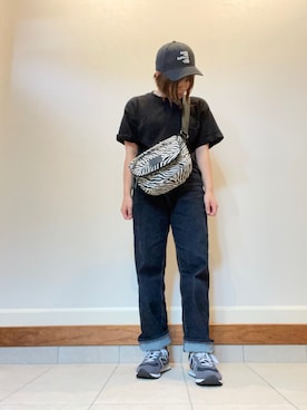 「NEW BALANCE（ニューバランス）のML574（スニーカー）」を使った、aiaiさん（レディース・153cm）の秋コーディネート