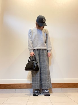 「NEW BALANCE（ニューバランス）のML574（スニーカー）」を使った、aiaiさん（レディース・153cm）の冬コーディネート