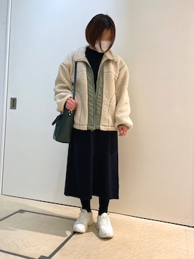 「田中里奈」｜aiaiさん（レディース・153cm）の冬コーディネート