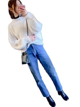 「BOBSON（ボブソン）のアイテム」を使った、みなこむさん（レディース・167cm）の冬コーディネート