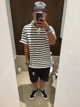 「アイテム（スニーカー）」を使った、kazu☆７３さん（メンズ・173cm・50代）の夏コーディネート