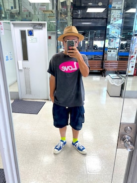 「アイテム（スニーカー）」を使った、kazu☆７３さん（メンズ・173cm・50代）の夏コーディネート