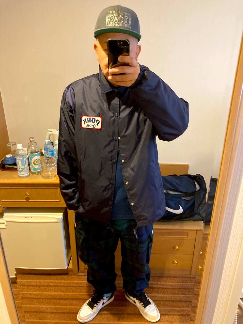 PORKCHOPのナイロンジャケットを使ったメンズ人気ファッション