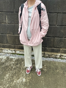 「アイテム（その他アウター、ピンク系）」を使った、yukinoさん（レディース・160cm）の春コーディネート