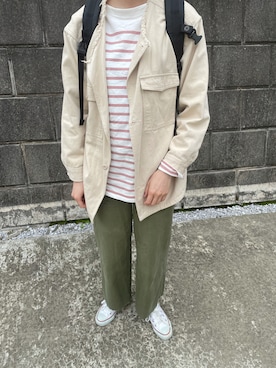 「flower」｜「アイテム（ノーカラージャケット）」を使った、yukinoさん（レディース・160cm）の春コーディネート