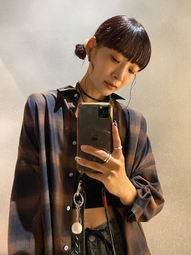 「アイテム（スマホグッズ）」を使った、mami222さん（レディース・164cm）の夏コーディネート