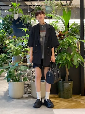 「アイテム（ボストンバッグ）」を使った、mami222さん（レディース・164cm）の夏コーディネート