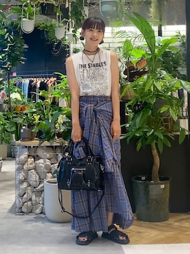 「アイテム（ボストンバッグ）」を使った、mami222さん（レディース・164cm・30代）の夏コーディネート