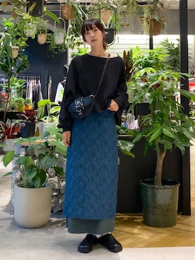 「アイテム（スカート）」を使った、mami222さん（レディース・164cm・30代）の秋コーディネート
