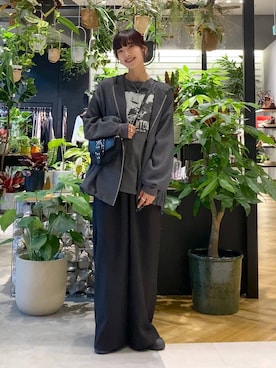 「アイテム（パーカー）」を使った、mamiさん（レディース・164cm・30代）の秋コーディネート