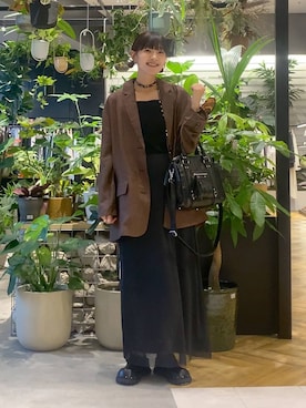 「オーバーサイズ」｜「アイテム（ジャケット/アウター）」を使った、mami222さん（レディース・164cm）の夏コーディネート