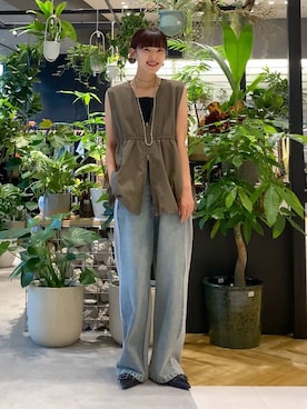 「アイテム（バッグ）」を使った、mami222さん（レディース・164cm・30代）の夏コーディネート