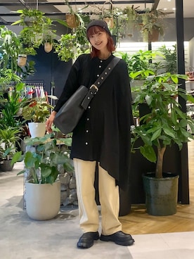 「アイテム（ニットキャップ/ビーニー）」を使った、mamiさん（レディース・164cm・30代）の秋コーディネート