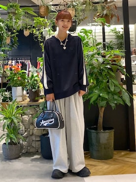 「アイテム（スウェットパンツ）」を使った、mamiさん（レディース・164cm・30代）の秋コーディネート