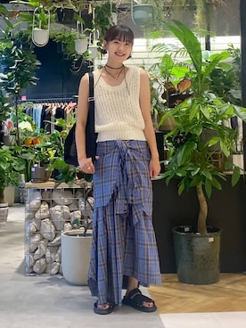 「アイテム（チョーカー）」を使った、mami222さん（レディース・164cm・30代）の夏コーディネート