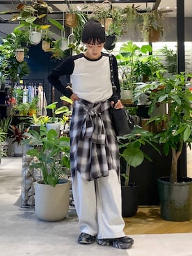 「アイテム（スウェットパンツ）」を使った、mami222さん（レディース・164cm・30代）の夏コーディネート