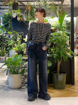「アイテム（ローファー）」を使った、mami222さん（レディース・164cm・30代）の夏コーディネート