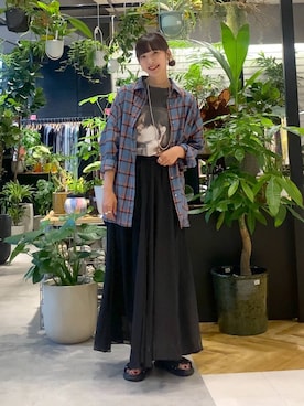 「アイテム（サンダル）」を使った、mamiさん（レディース・164cm）の夏コーディネート