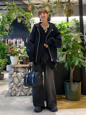 「アイテム（ブルゾン）」を使った、mamiさん（レディース・164cm・30代）の秋コーディネート